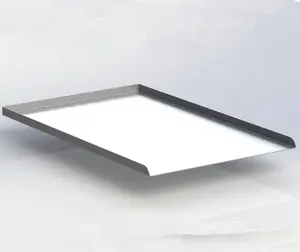 厂家供应3面平板烤盘铝焊接角板盘出售