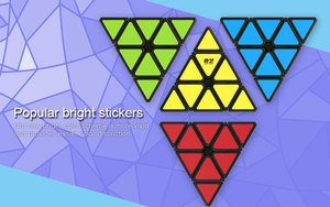 Đồ Chơi Khối Rubik Ma Thuật Cubo Magico Cho Trẻ Em, Khối Rubik Xếp Hình Chuyên Nghiệp Bằng Nhựa Hình Tam Giác Xoắn - Product Image 3