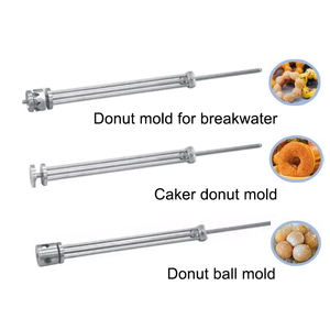 Máquina manual para hacer rosquillas, 3 moldes diferentes de acero inoxidable - Product Image 4