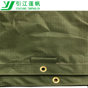 Lona verde del ejército cubiertas de lona <span class=keywords><strong>para</strong></span> el carro con ojal - Product Image 6