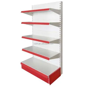 Single side product display stands shelf/Supermarket shopping shelf/ Five layers wall display rack