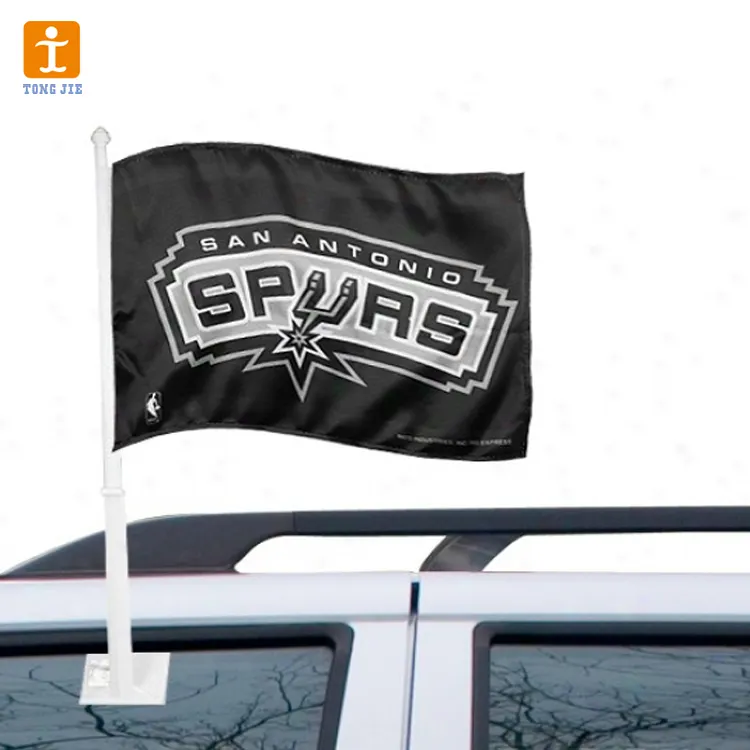 Drapeau de Fenêtre De Voiture Véhicule Drapeaux Double Couture Couleur Vive Anti-Décoloration, décor extérieur Polyester Auto Kit de Drapeau Double Face