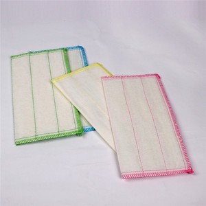 Fiber de bambou de nettoyage plat <span class=keywords><strong>bol</strong></span> pas cher microfibre éponge à laver séchage <span class=keywords><strong>pad</strong></span> petits carrés cuisine tricot plat tissu - Product Image 5