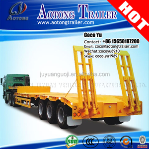 Bonne qualité deuxième main semi remorque type 3 essieux 50 tonnes utilisé lit bas remorque avec <span class=keywords><strong>pas</strong></span> <span class=keywords><strong>cher</strong></span> prix - Product Image 5