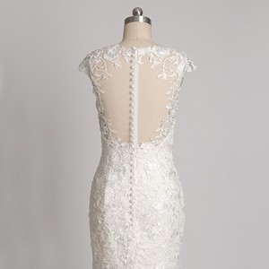 ON428 Ramos de <span class=keywords><strong>novia</strong></span> Foto real Cola de sirena Vestidos de <span class=keywords><strong>novia</strong></span> de encaje Ropa nupcial <span class=keywords><strong>barata</strong></span> - Product Image 5