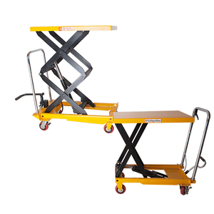 Chine 300kg Mini <span class=keywords><strong>Table</strong></span> élévatrice à ciseaux Plate-forme hydraulique pliée mobile manuelle - Product Image 3