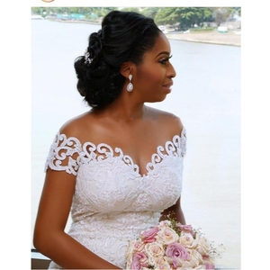 Abito <span class=keywords><strong>da</strong></span> <span class=keywords><strong>sposa</strong></span> nigeriano africano con strascico staccabile con strascico a manica corta <span class=keywords><strong>abiti</strong></span> <span class=keywords><strong>da</strong></span> <span class=keywords><strong>sposa</strong></span> - Product Image 2