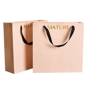 Made in China top sale wholesale custom gift craft paper bag with handle for shopping clothes shoe heel boots