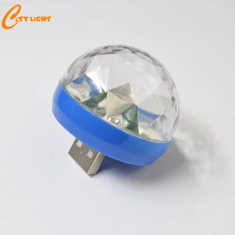 Hot Sell Colorful LED Crystal Magic Ball USB Disco Light