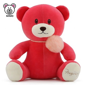 <span class=keywords><strong>Orsacchiotto</strong></span> di Peluche Personalizzato con Logo Ricamato, Giocattolo Morbido con Pompon, Animale di Peluche Cartoon <span class=keywords><strong>Verde</strong></span> all'Ingrosso - Product Image 3