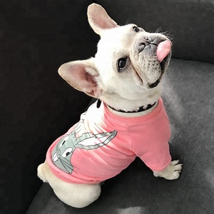 Camiseta con estampado de cabeza de conejo para mascotas, ropa para perro, venta al por mayor - Product Image 2