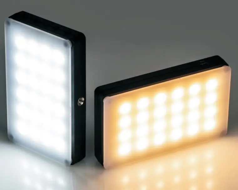 Viltrox Lampu LED <span class=keywords><strong>Video</strong></span> Mini RB08, Lampu LED Mini 2500K-8500K dengan Baterai Tanam untuk Studio Perekaman Kamera Ponsel
