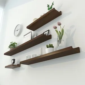 Modern Design MDF Wooden Wall Frame In Home Household Decorative Wooden Floating Wall Shelf