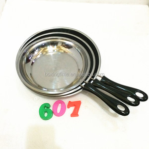Venta al por mayor baratos <span class=keywords><strong>24</strong></span> ~ 26 <span class=keywords><strong>cm</strong></span> acero inoxidable <span class=keywords><strong>sarten</strong></span> cocinar pan para resturant China - Product Image 1