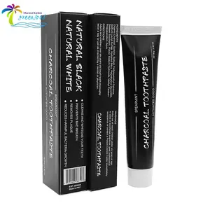 Creme dental de carvão vegetal, creme dental de bambu natural de alta qualidade