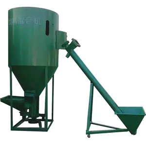 Máquina de mezcla y trituración de alimentación Animal para tanque de mezcla Vertical, 500-700kg por hora