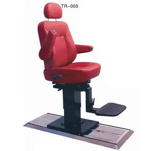 Marine Boot Verstelbare Rode Orbital Pilot Kapitein Stoel Seat Lederen Stoelen Aluminium Frame