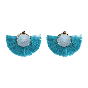 Ywmt 2018 últimas mayorista Boho folk fan lana borla pendientes para las mujeres - Product Image 4