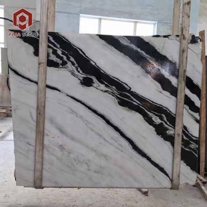 Trung Quốc Đánh Bóng Cuốn Sách Phù Hợp Với Panda Trắng Và Trắng Đá Cẩm Thạch <span class=keywords><strong>Inlay</strong></span> Tấm Đá Tự Nhiên Với Tĩnh Mạch Đen Cho Tường Sàn Phòng Tắm - Product Image 6