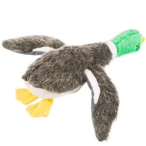 Tùy Chỉnh Bán Buôn Thiết Kế Sinh Thái Tự Nhiên Nóng Tương Tác Lớn Nhồi Plush Squeaker Vịt Vật Nuôi Chó Đồ Chơi