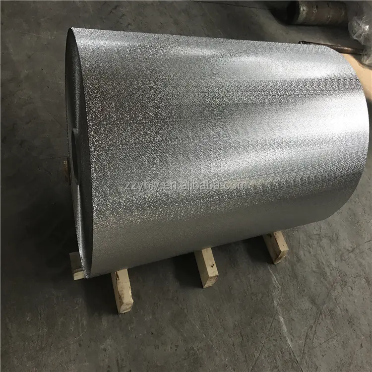 industrial patterned aluminum foil for laminate with pu foam roof sheet