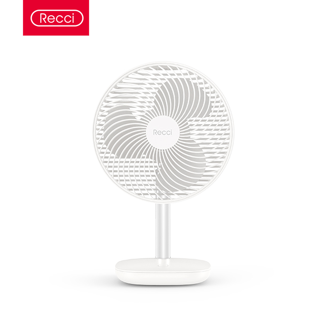 Маленькие Ручные настольные вентиляторы с питанием от аккумулятора Recci, электрический портативный дизайн