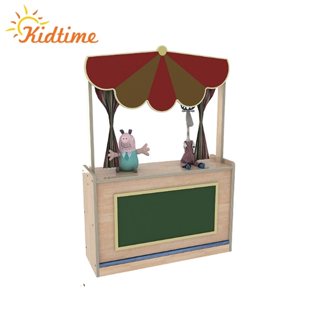 Custom Made Wood Toy Kids Puppet Theater Stand Children Puppet Show Stage