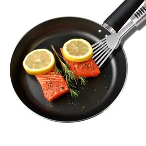 ไม้พายปลา-สเตนเลสสตีลเทอร์เนอร์ที่มีใบมีดหนา1.2มม. ทนทานสำหรับการเปลี่ยนพลิกทอดและย่าง - Product Image 5