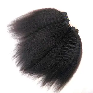 2018 Alibaba wholesale grade 8a cheap kinky straight unprocessed raw virgin indian temple human hair directly from india