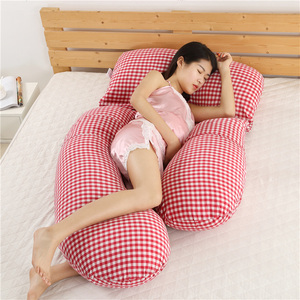 Grosir 100% Katun Nyaman Seluruh Tubuh Berbentuk F Bantal Bersalin Wanita Hamil Meringankan Nyeri Tidur Wanita Hamil - Product Image 1