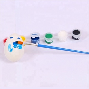 Tira de botes de pintura acrílica, incluye 2 cepillos, 3ml, 6 colores diferentes - Product Image 6