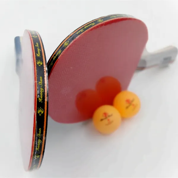 Professional ping pong paddel pro 7-schicht holz klinge tischtennis schläger mit abdeckung Print logo tischtennis set