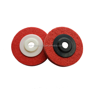 4 Pouce <span class=keywords><strong>x</strong></span> 16mm 9 P/U5 Abrasif Rouge Couleur Disque à Polir En Nylon Pour Acier Inoxydable - Product Image 4