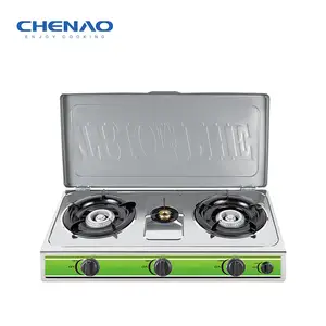 3 Burner Stainless Steel Gas Stove /Cast Iron Burner