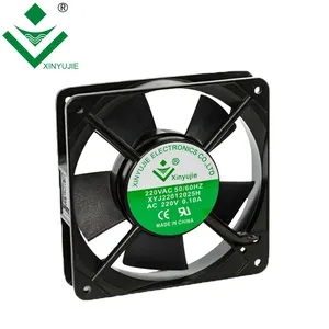 Ventilador de refrigeração, venda superior grande 120mm 120*120*25mm 12025 ac 120v 220v ventilador industrial de baixo ruído