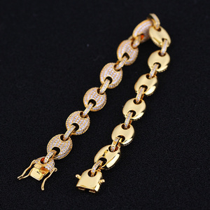 Hombres pulsera <span class=keywords><strong>de</strong></span> oro pulsera <span class=keywords><strong>esclava</strong></span> pulsera <span class=keywords><strong>de</strong></span> oro pulsera <span class=keywords><strong>de</strong></span> diseño <span class=keywords><strong>de</strong></span> joyas - Product Image 1
