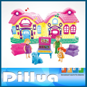 Ensemble de jouets, maison de <span class=keywords><strong>famille</strong></span> heureuse, meubles, en plastique, pour enfants filles - Product Image 2