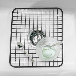 Manufacturer Kitchen <strong>Sink</strong> <strong>Protector</strong> Rack - Wire Grid <strong>Mat</strong> with Center Drain Hole - Product Image 6