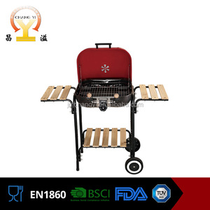 <span class=keywords><strong>18</strong></span> pulgadas y 22 pulgadas resistente asa vertical horno de parrilla de barbacoa <span class=keywords><strong>al</strong></span> aire libre con carro - Product Image 3