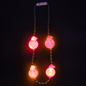 Hong Jing LED luce pupazzo di neve collana pendente per bambini felice anno nuovo e natale decorazione regalo di laurea - Product Image 3