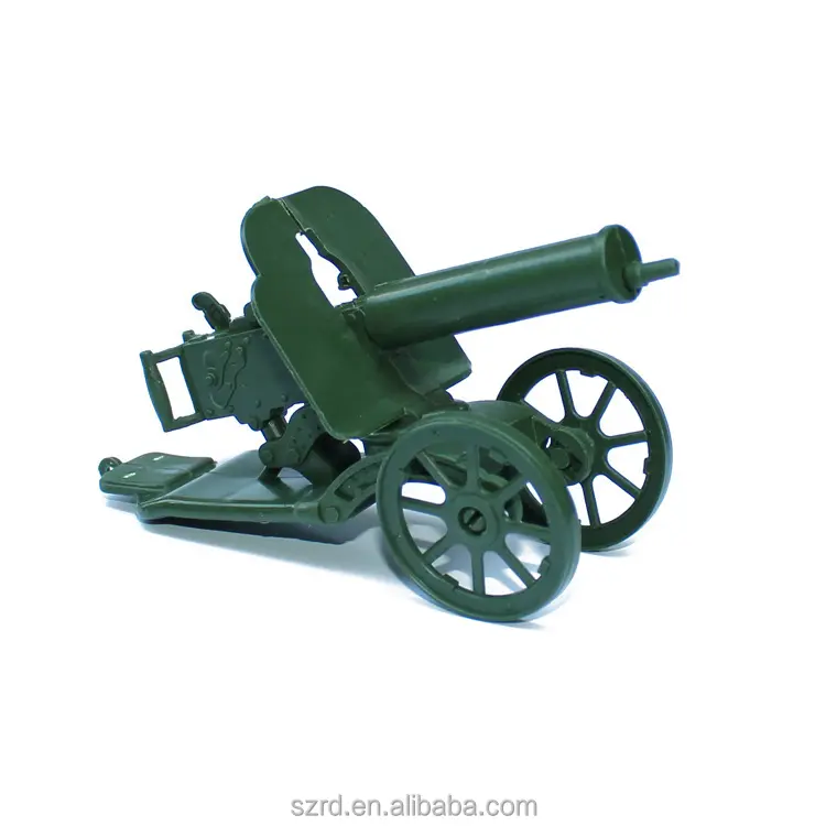 Emulational plastic cannon mini army toys/custom pvc army toy/oem toy maker