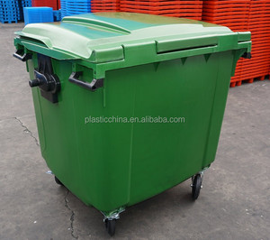 1100 Litros HDEP Móvil industrial grande 1100 litros contenedor de residuos de plástico - Product Image 1