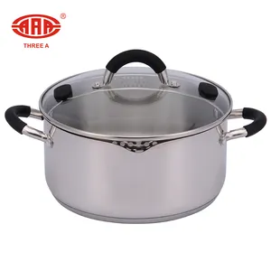 easy pouring spout stainless steel cookware soup pot for hot pot restaurant