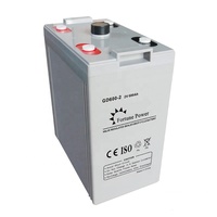 بطارية فورتشن باور NP300-2 2V LiFePO4 بسعة 300 أمبير/ساعة/600 أمبير/ساعة/1000 أمبير/ساعة، 6000 دورة، طرف نحاسي، ضمان 5 سنوات لتخزين الطاقة الشمسية