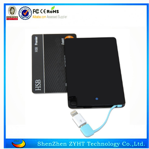 Peso ligero carga rápida 8000 mAh tamaño ultra delgada Tarjeta de Crédito Banco - Product Image 2