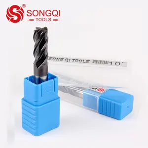China manufacturer tungsten carbide end mill hrc45 solid milling cutter CNC machine tools