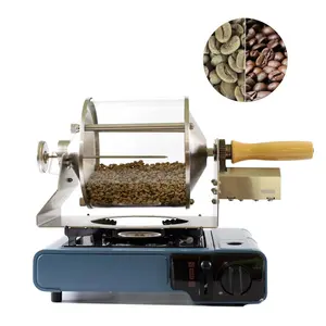 محمصة حبوب القهوة 400g الغاز آلة تحميص القهوة استخدام في المنزل المطبخ أو مقهى