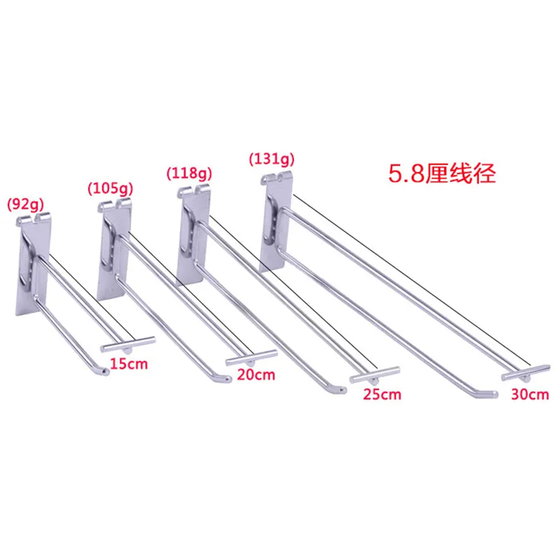 Einzelhandel ladenbau doppel draht mesh display stahl metall haken