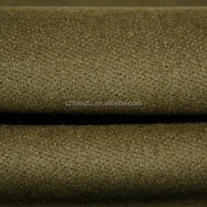 Women/ Men Cloth Wool Fabric Twill Type Military Army Green Woolen Fabric Ready In Stock