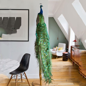 Piume <span class=keywords><strong>di</strong></span> Pavone Colorate Personalizzate, Vere Piume Bianche <span class=keywords><strong>per</strong></span> Matrimoni e Decorazioni Natalizie - Product Image 2